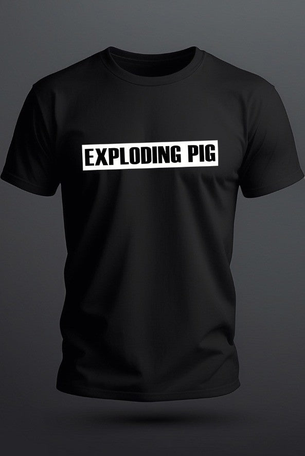 Plain Back - T-Shirt (Black)