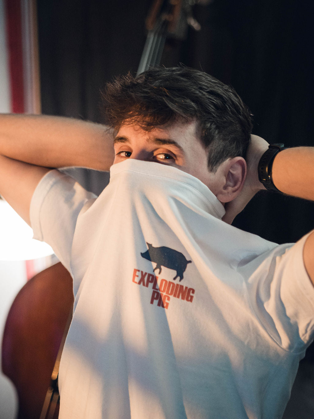 Oh F*ck Sticky Glove Tour - T-Shirt (White)